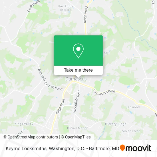 Keyme Locksmiths map