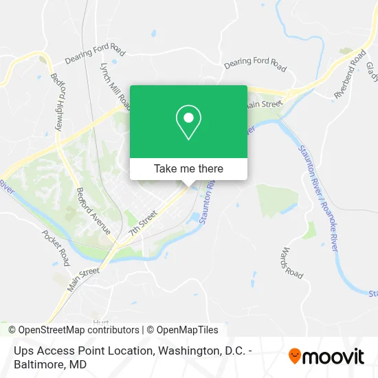 Ups Access Point Location map