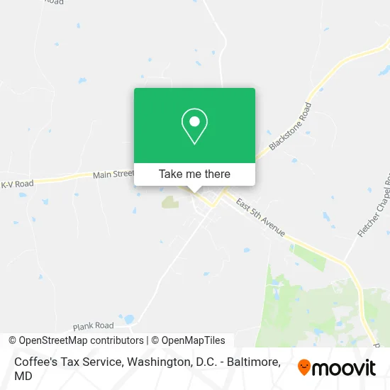 Coffee's Tax Service map