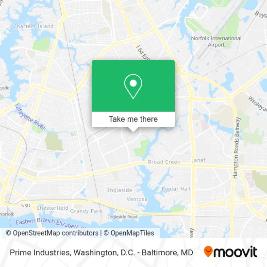 Prime Industries map