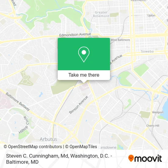 Steven C. Cunningham, Md map