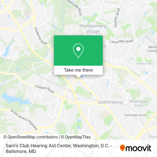 Sam's Club Hearing Aid Center map