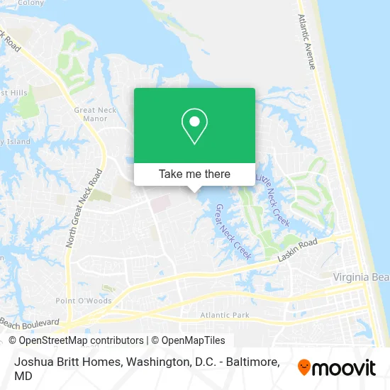 Joshua Britt Homes map