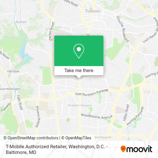 T-Mobile Authorized Retailer map