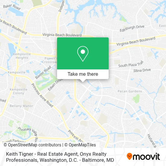 Keith Tigner - Real Estate Agent, Onyx Realty Professionals map
