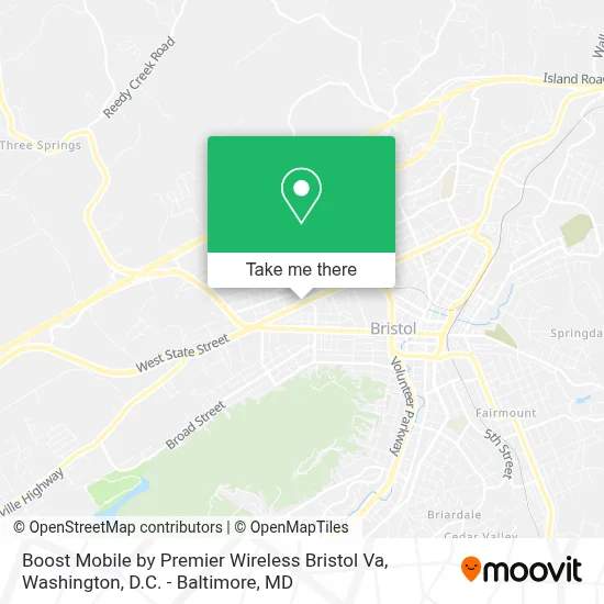 Boost Mobile by Premier Wireless Bristol Va map