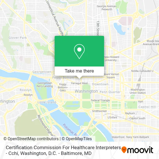 Certification Commission For Healthcare Interpreters - Cchi map