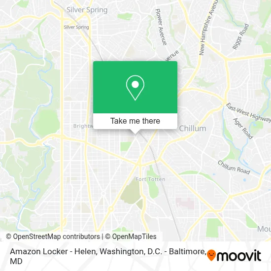 Amazon Locker - Helen map