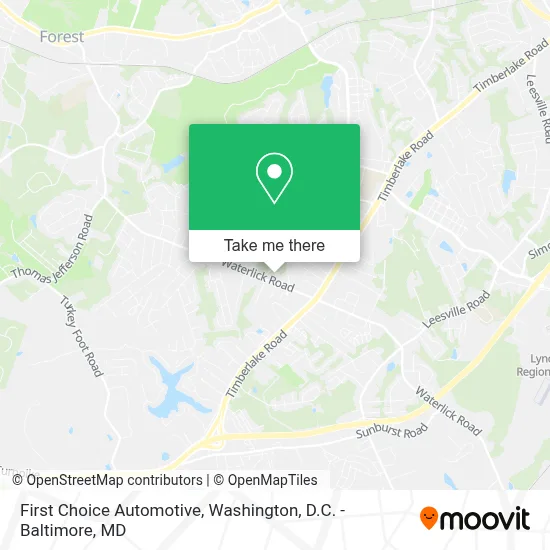 First Choice Automotive map