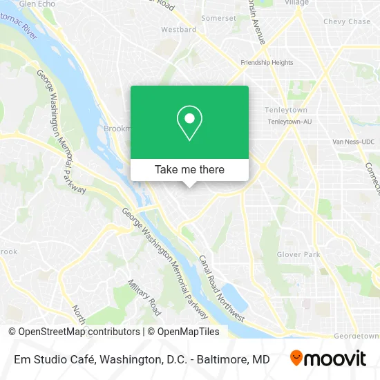 Em Studio Café map