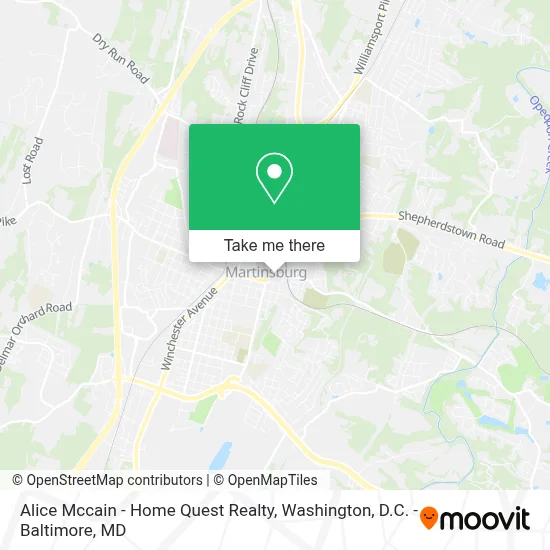 Alice Mccain - Home Quest Realty map