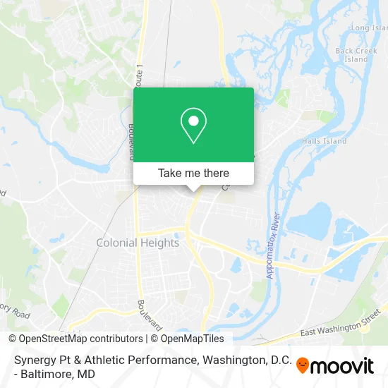 Synergy Pt & Athletic Performance map