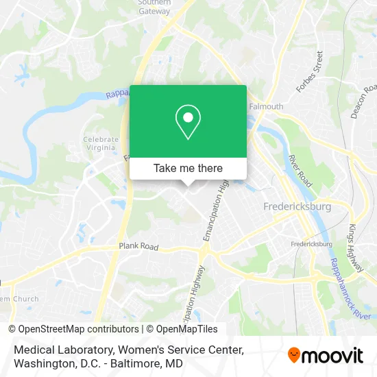 Medical Laboratory, Women's Service Center map