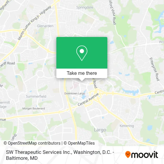 SW Therapeutic Services Inc. map
