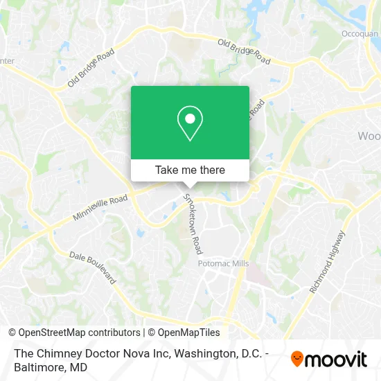 The Chimney Doctor Nova Inc map