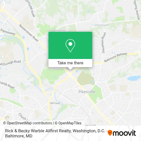 Rick & Becky Warble Allfirst Realty map