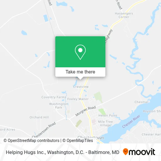 Helping Hugs Inc. map