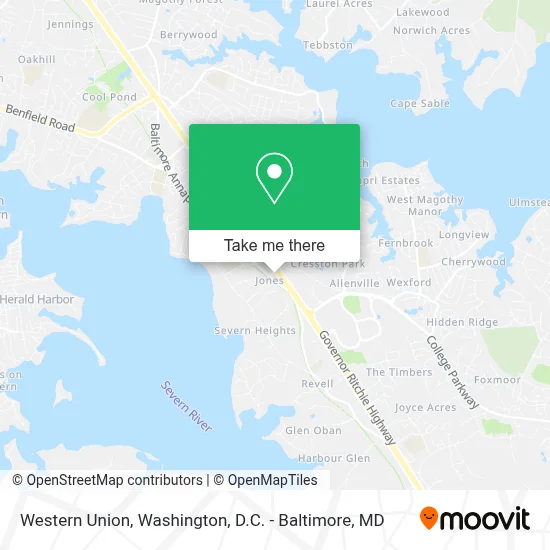 Western Union map