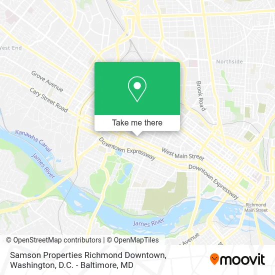 Samson Properties Richmond Downtown map