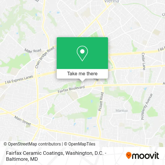 Fairfax Ceramic Coatings map