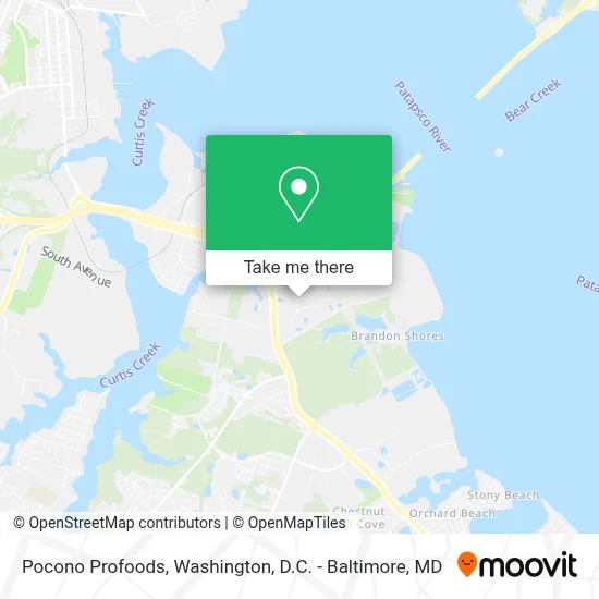 Pocono Profoods map