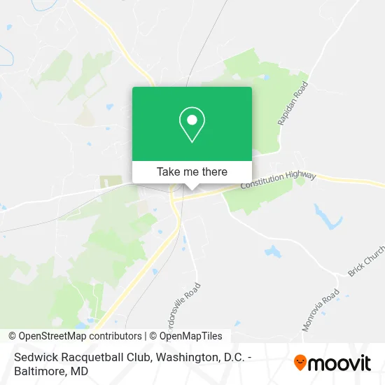 Sedwick Racquetball Club map