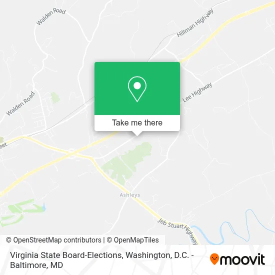 Virginia State Board-Elections map