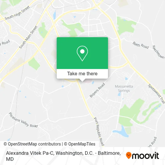 Alexandra Vitek Pa-C map