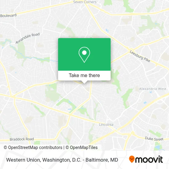 Western Union map