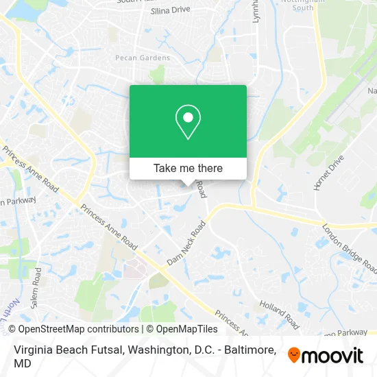 Virginia Beach Futsal map