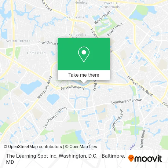 The Learning Spot Inc map