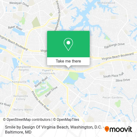 Smile by Design Of Virginia Beach map