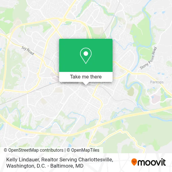 Kelly Lindauer, Realtor Serving Charlottesville map
