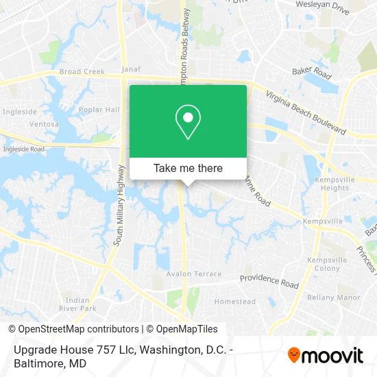 Upgrade House 757 Llc map