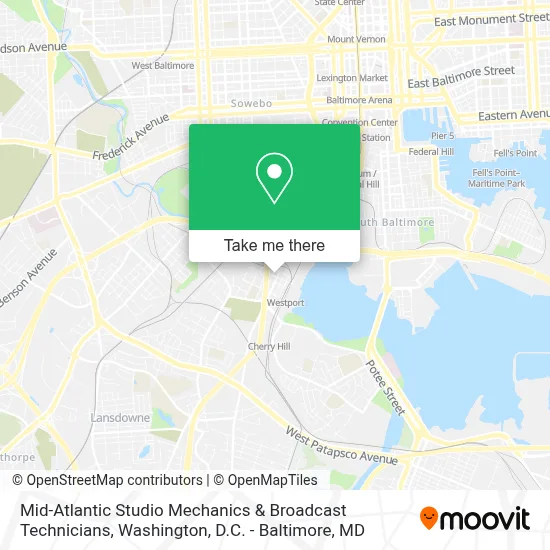 Mid-Atlantic Studio Mechanics & Broadcast Technicians map