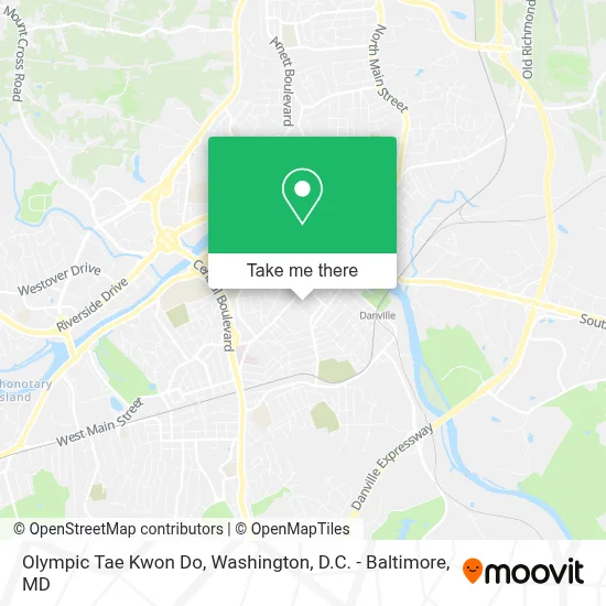 Olympic Tae Kwon Do map