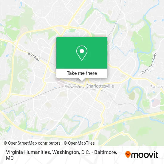 Virginia Humanities map