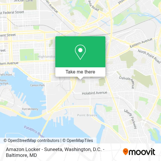 Amazon Locker - Suneeta map