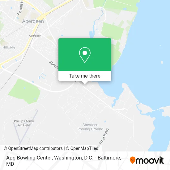 Apg Bowling Center map