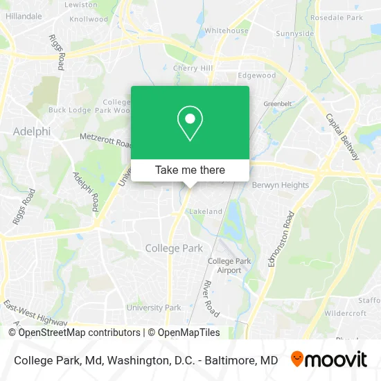College Park, Md map