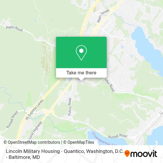 Lincoln Military Housing - Quantico map