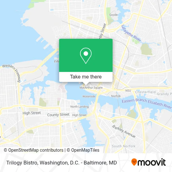 Trilogy Bistro map