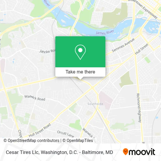 Cesar Tires Llc map