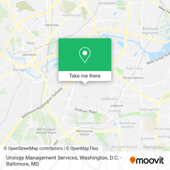 Urology Management Services map