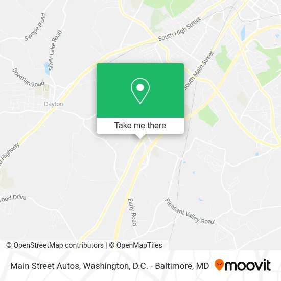 Main Street Autos map