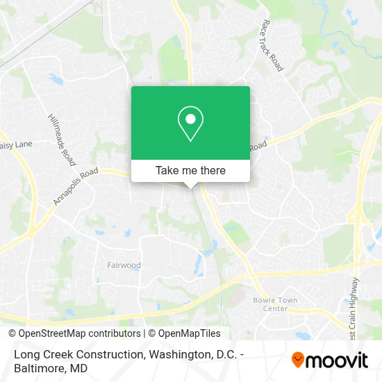 Long Creek Construction map