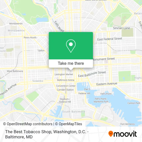 The Best Tobacco Shop map