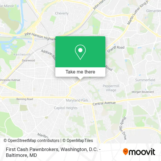First Cash Pawnbrokers map
