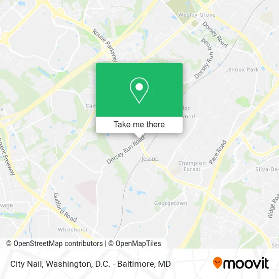 City Nail map