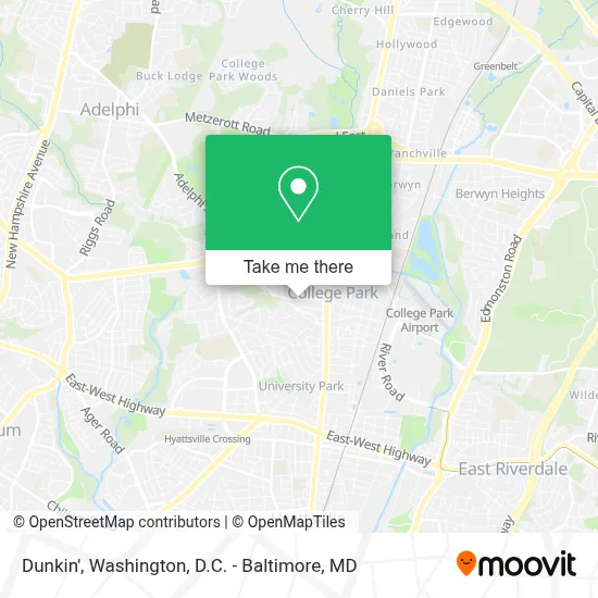 Dunkin' map